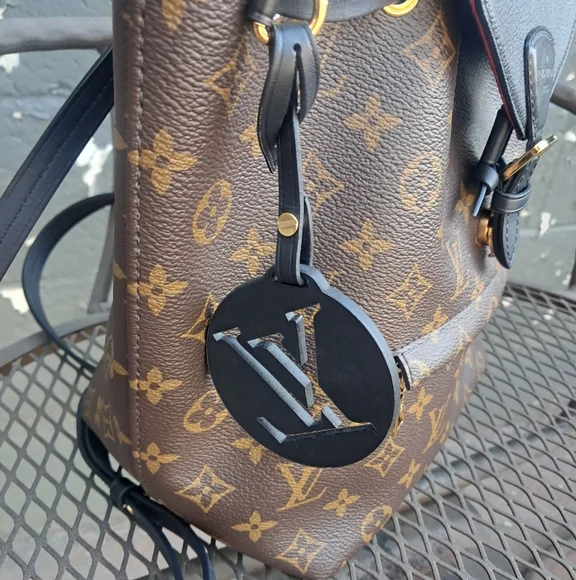 Louis Vuitton Monogram Canvas Backpack with Black Accents  display picture 1